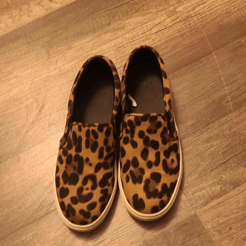 Animal Print Slip Ons